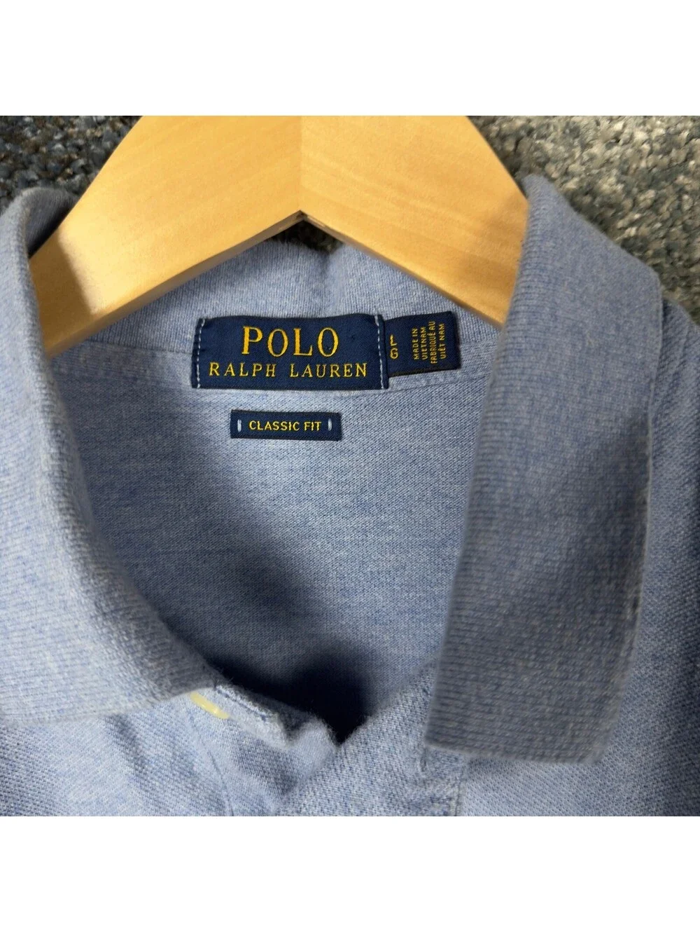 Polo Ralph Lauren Polo Shirt Mens L Light Blue Classic Fit